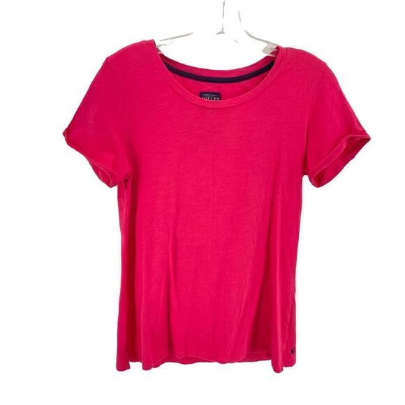 Joules Nessa hot pink tee t shirt shirt sleeve burnout 6 medium EUC - Picture 8 of 11